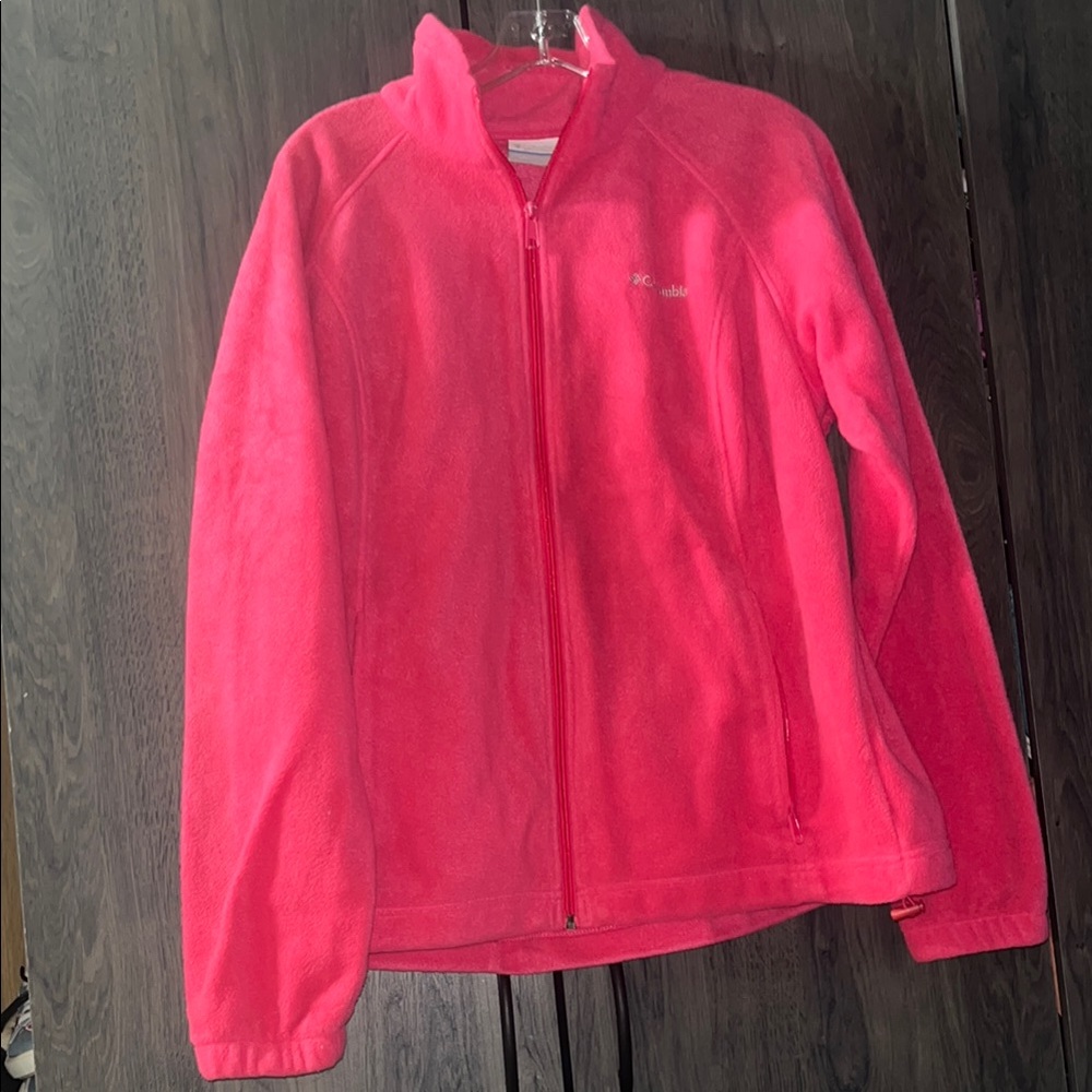 FLASH SALE! Columbia Pink Fleece Jacket Size XL